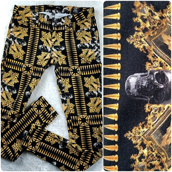 Kill City Denim - Goth Punk Skull Skinny Jean Pants